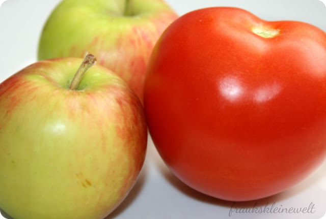hausgemachte Apfel-Tomaten Marmelade