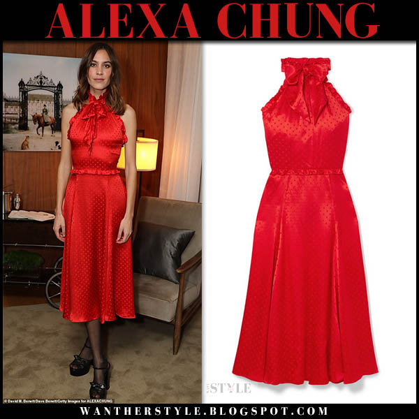 alexa chung midi dress