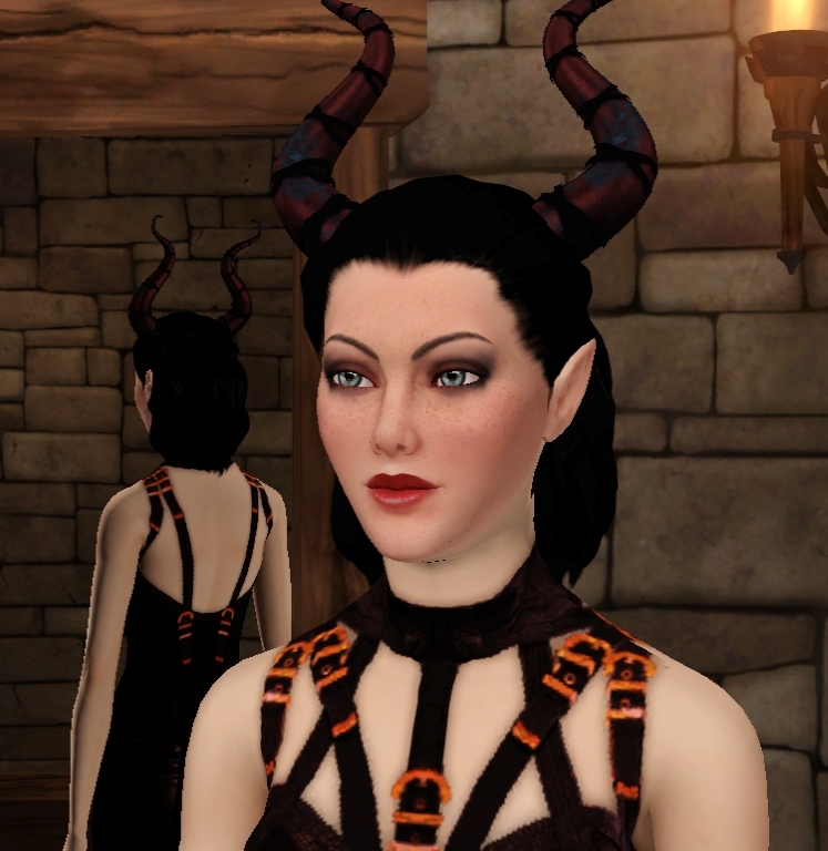 Загрузки для Sims Medieval : Sundown Horns by Leah Lillith -