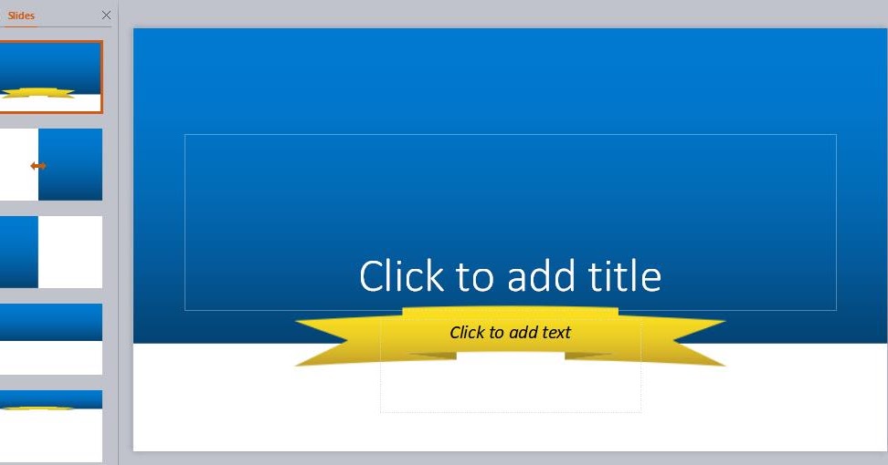 Blue PowerPoint Template Simple and minimalist ppt free download