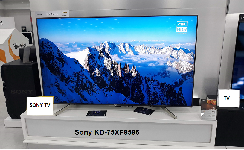 Sony KD75XF8596 75 inch 4k Android EDGE LED TV