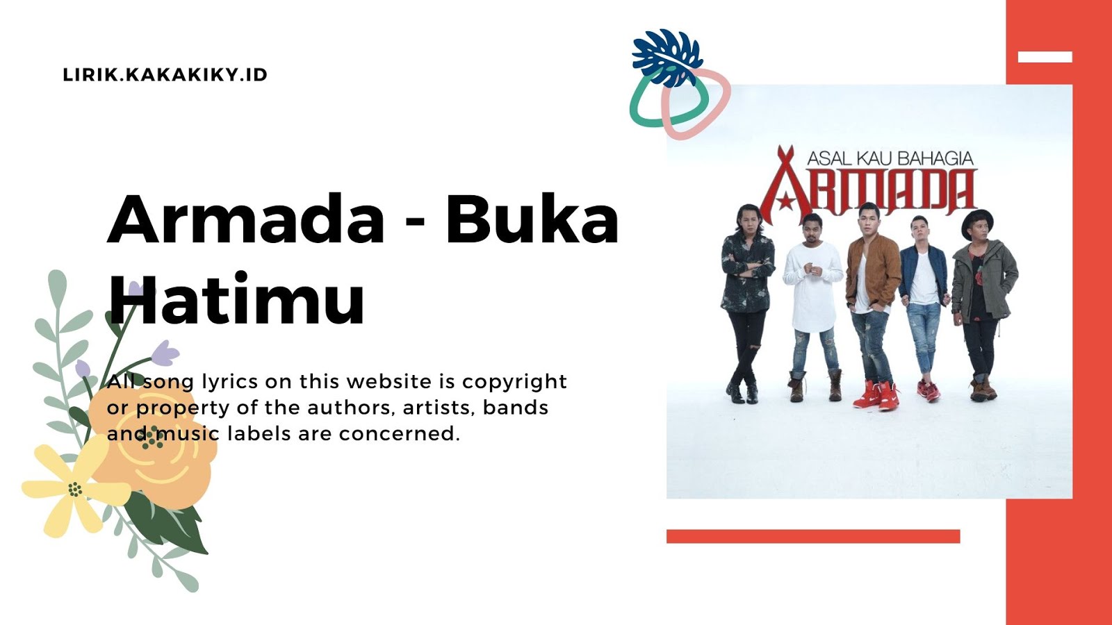 Lirik Lagu Armada - Buka Hatimu - Kiky Lirik | Musik dan Lirik Lagu