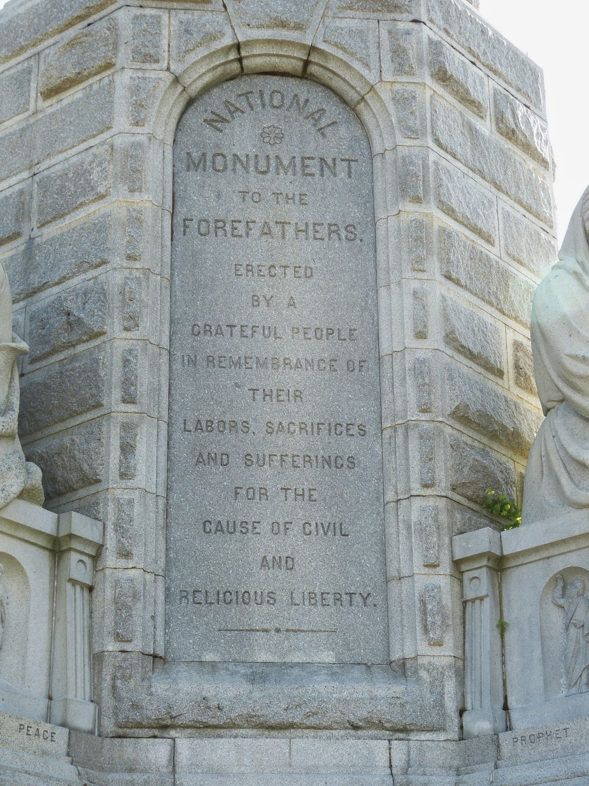 the homespun heart National Monument to the Forefathers