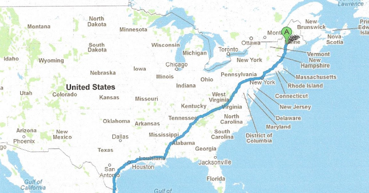 1000 Miles On Us Map Map