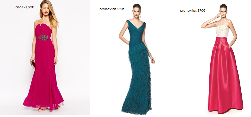 vestidos largos para una boda