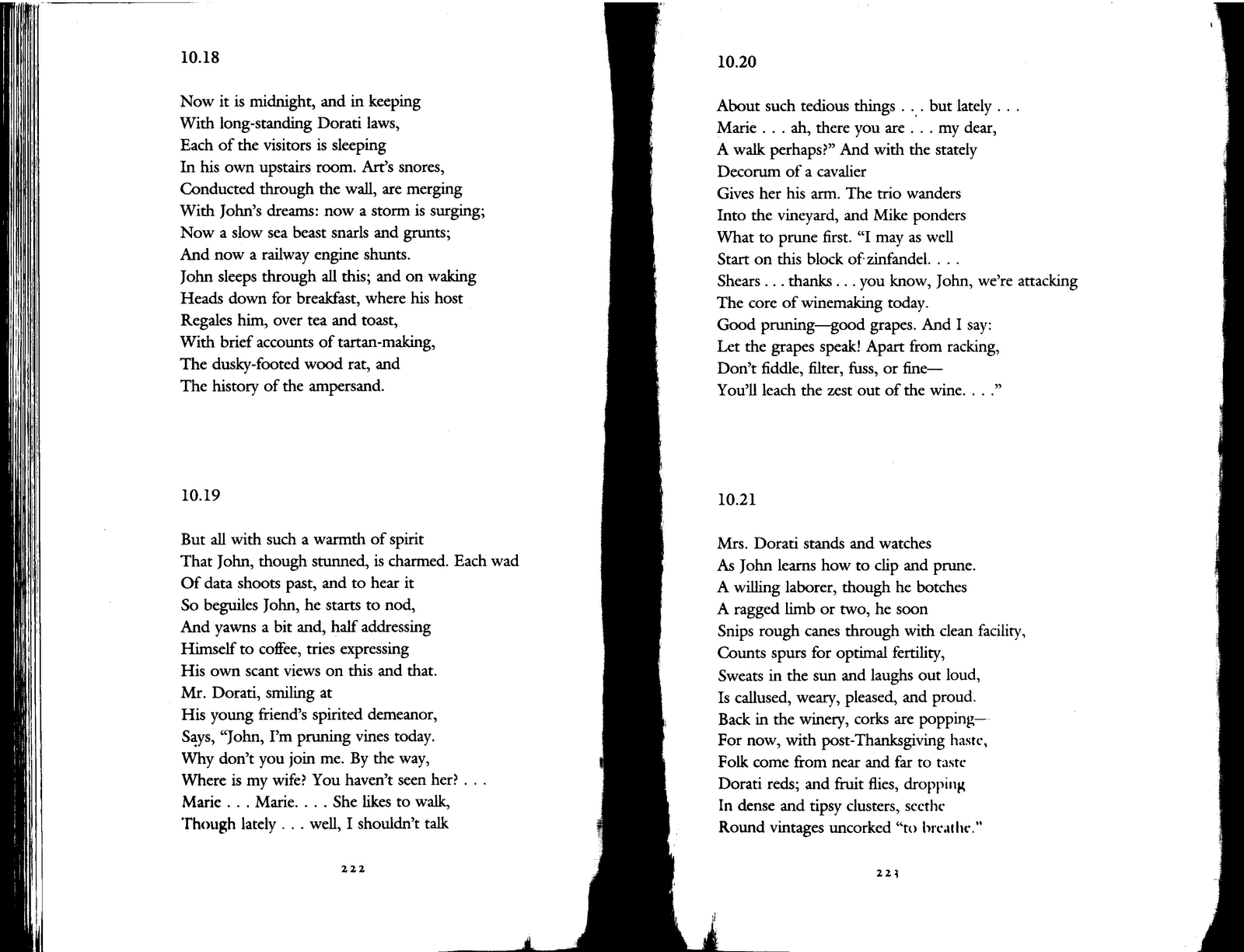 Extract from The Golden Gate showcasing typed poetic verses