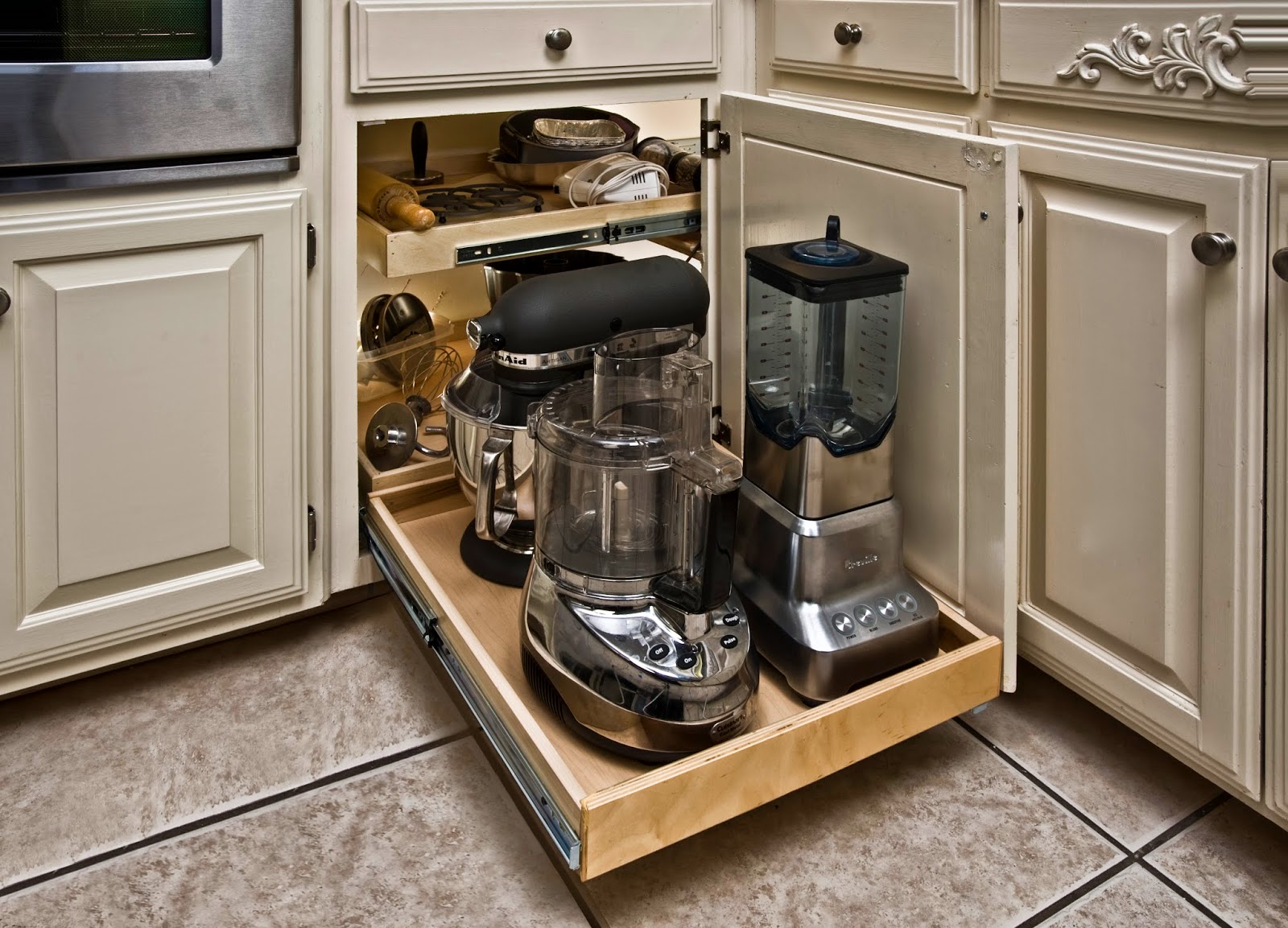 A closer look at Pedestals Kitchen Storage