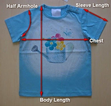 T-shirt & its measurement