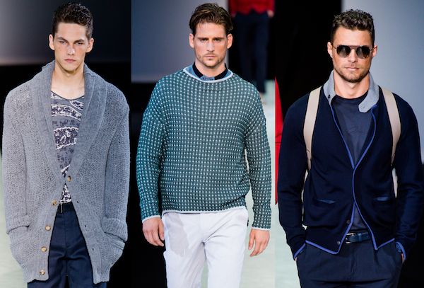 Giorgio Armani Men's Spring Summer 2014 - knitted items