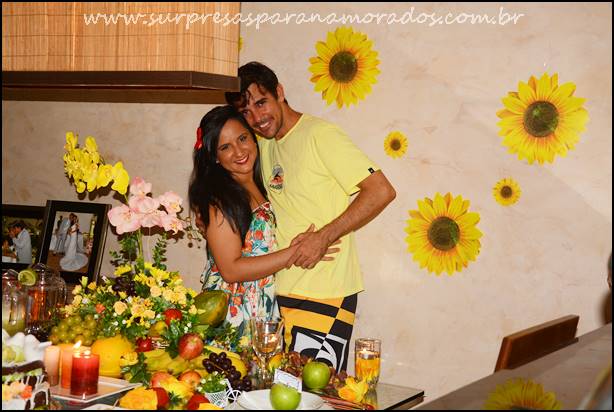 bodas de flores e frutas