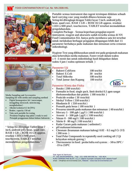 Jual Food Contamination Kit Surabaya  Food Contamination Kit Surabaya Murah