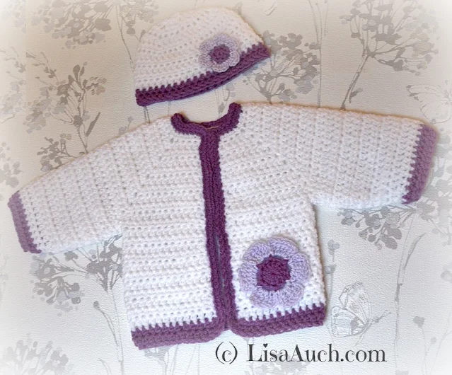 free baby crochet pattern, cardigan, easy crochet patterns, free crochet pattern, free crochet patterns, newborn, newborn set, sweater, top down,