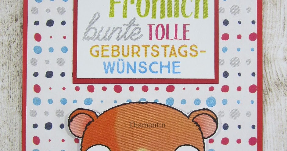 Diamantin´s Hobbywelt Süße Geburtstagskarte