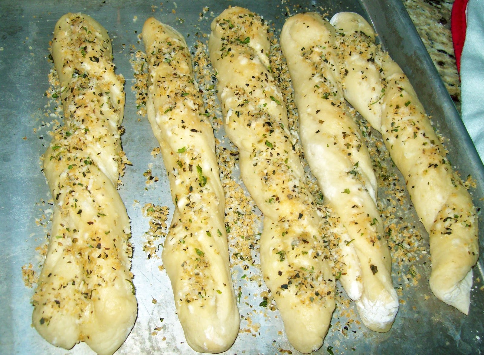Lori's Test Kitchen Garlic Breadsticks (FROM SCRATCH)
