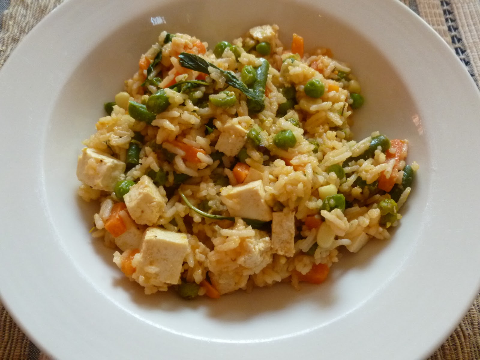 Indian Food Thai Basil Fried Rice