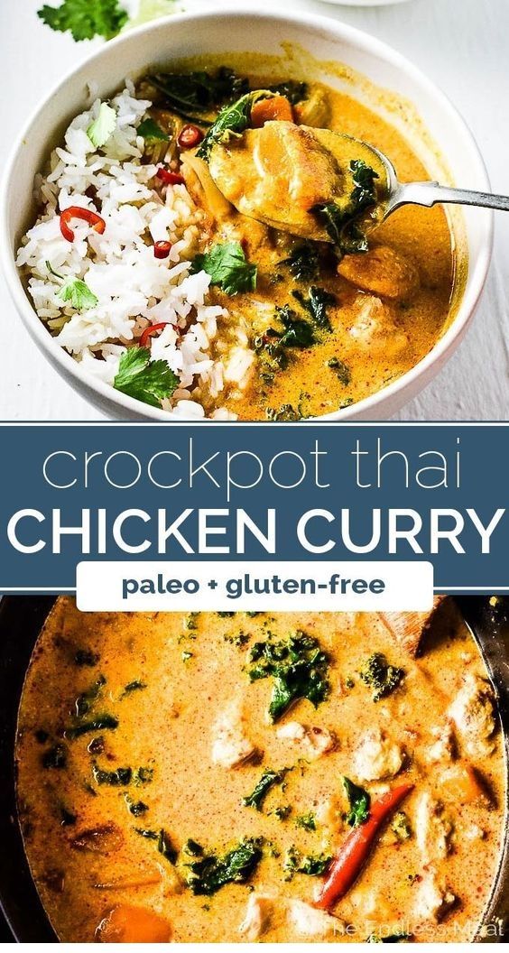 Crockpot Crock Pot Thai Chicken Curry The Country Cook Easy Recipes