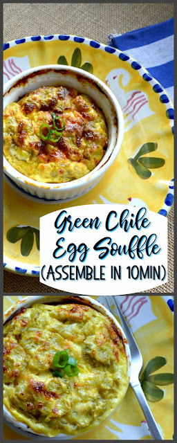 The fast and delicious egg souffle is made by layering your favorite ingredients and then pouring a combo of milk and beaten eggs over the top. It rises quite nicely and only takes 10 minutes to throw together. Perfect for brunch and makes everyone feel so special! #brunch #souffle #eggs #breakfast www.thisishowicook.com
