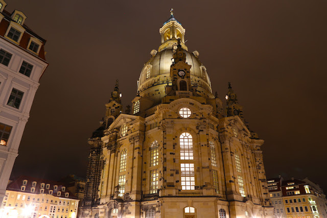 Dresden night photography Frauenkirche
