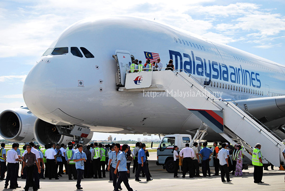 Airbus A380 First Flight to Malaysia
