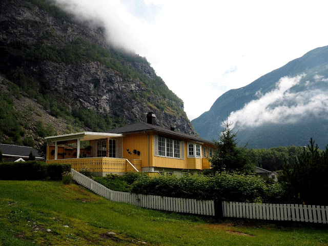 domek, architektura, dům, Norsko, národní park, příroda