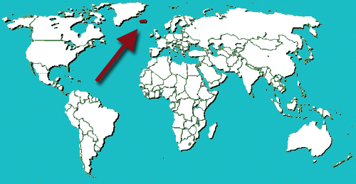 45LOVERS: world map iceland