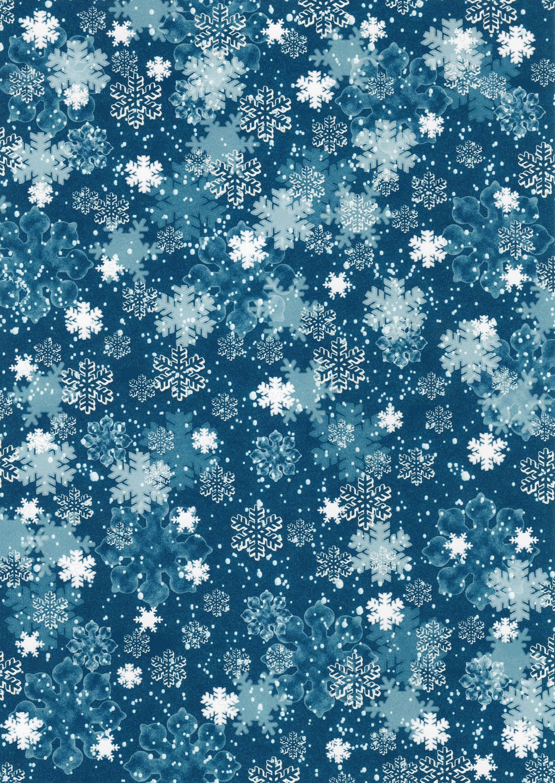 Star's Cards Freebie Snowflake Backing Papers