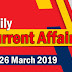 Kerala PSC Daily Malayalam Current Affairs 26 Mar 2019