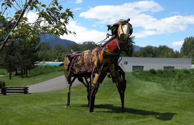 escultura de caballo