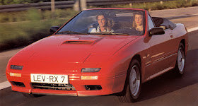 Mazda RX-7 FC, dziewczyny, kabriolet