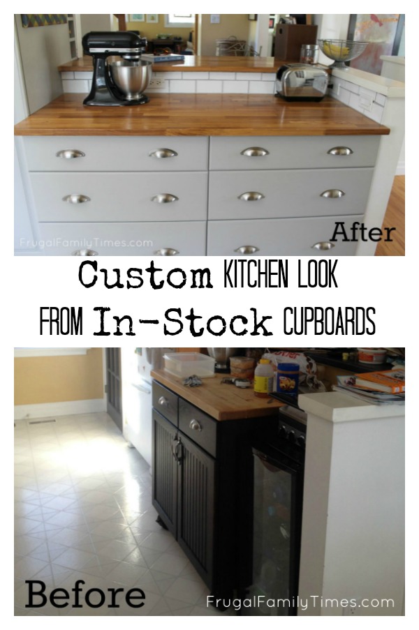 How To Hack In Stock Cupboards Make A Custom Kitchen On
