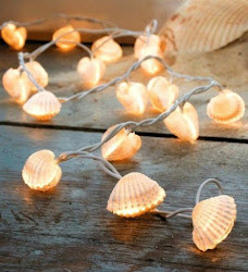 string lights shell sea beach nautical coastal mood amazon