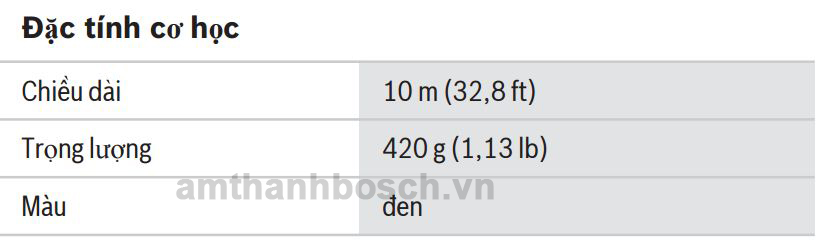 Cáp micrô Bosch LBC 1208/40