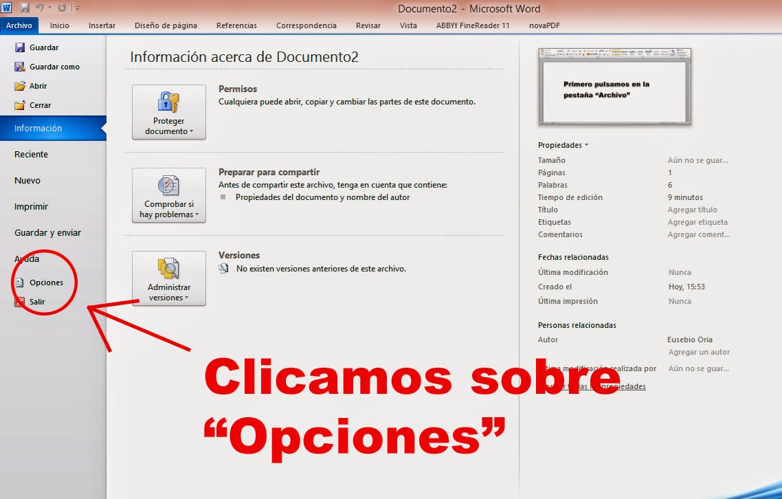 Revisión de opciones ubinary