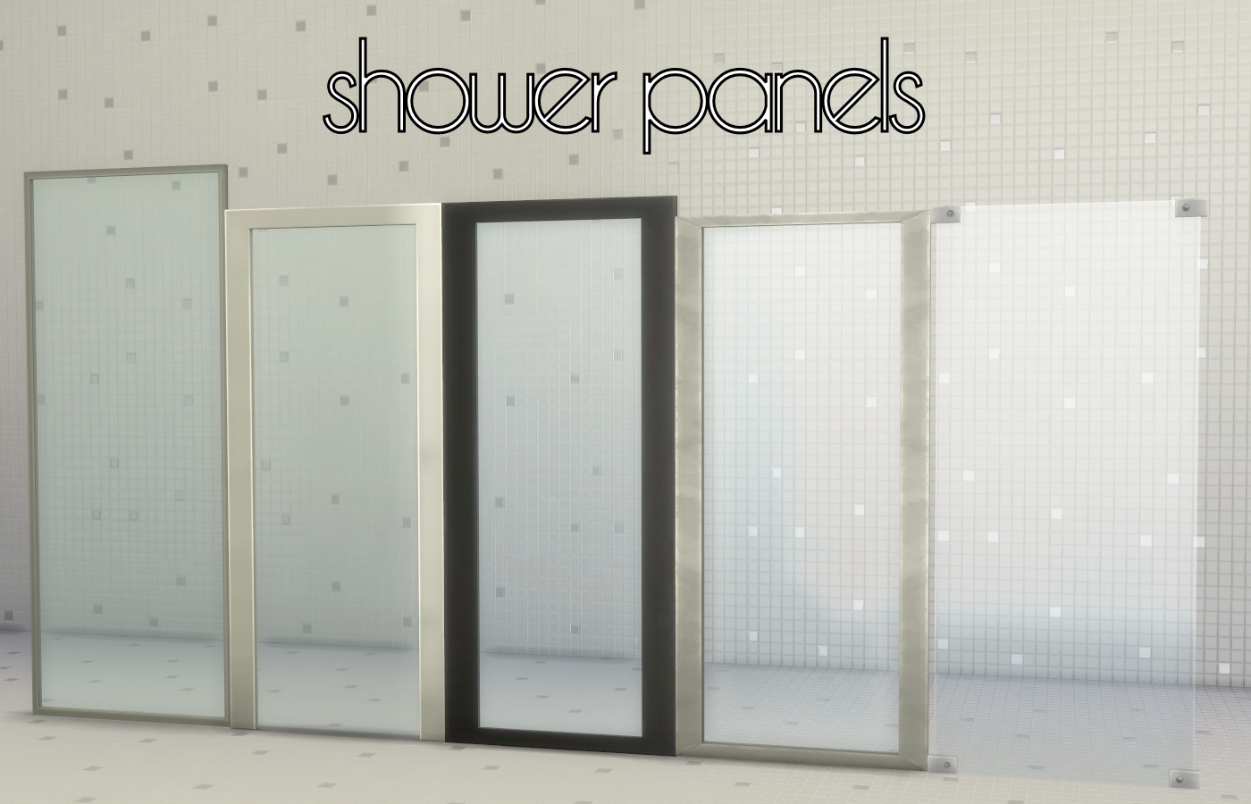 Sims 4 CC's The Best BuildaShower Kit by Madhox
