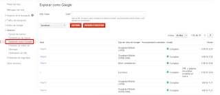 Posicionamiento en Buscadores: Uso de la herramienta Explorar como Google Posicionamiento en Buscadores: Uso de la herramienta Explorar como Google