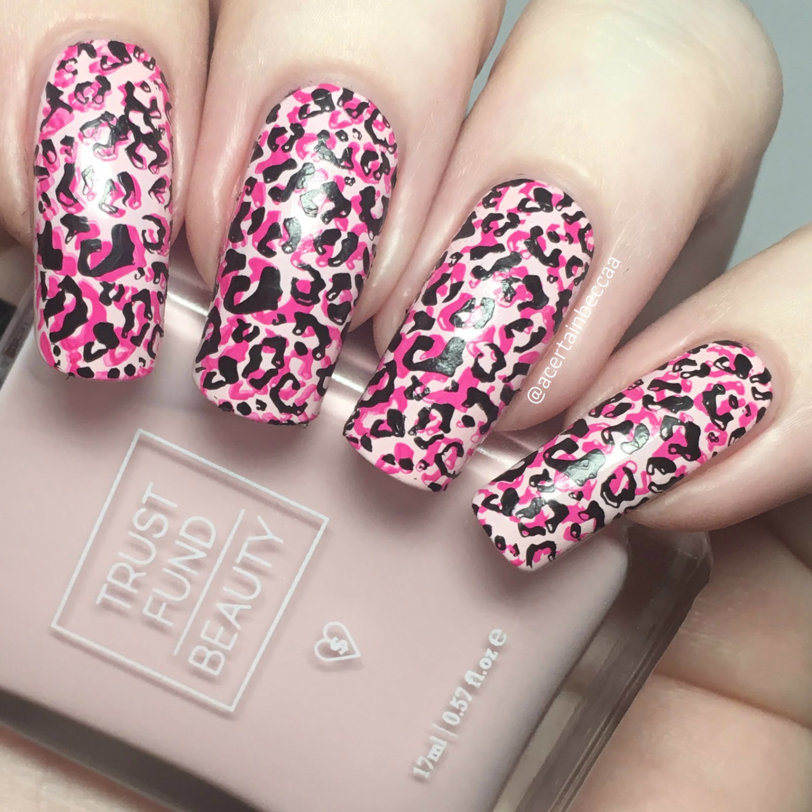 Pink Studded Animal Print : Best Designer Press on Fake Artificial Nails in  India – The NailzStation