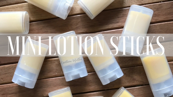 DIY mini lotion bars make a great gift or to carry in your purse