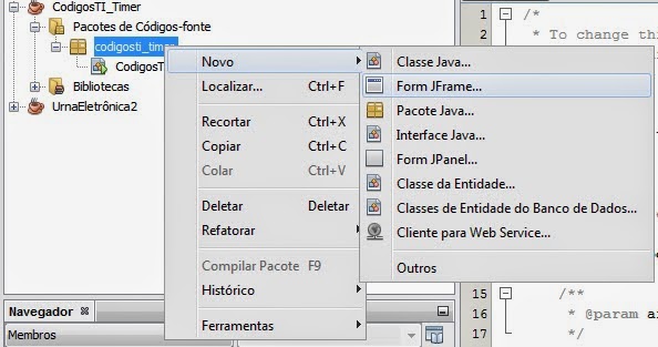 Códigos TI: Post 5 - Pegando data e hora com TimerBean no Java