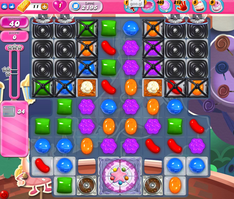 Candy Crush Saga level 2195 Candy Crush Saga level level 2195
