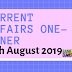 Current Affairs One-Liner: 16th August 2019