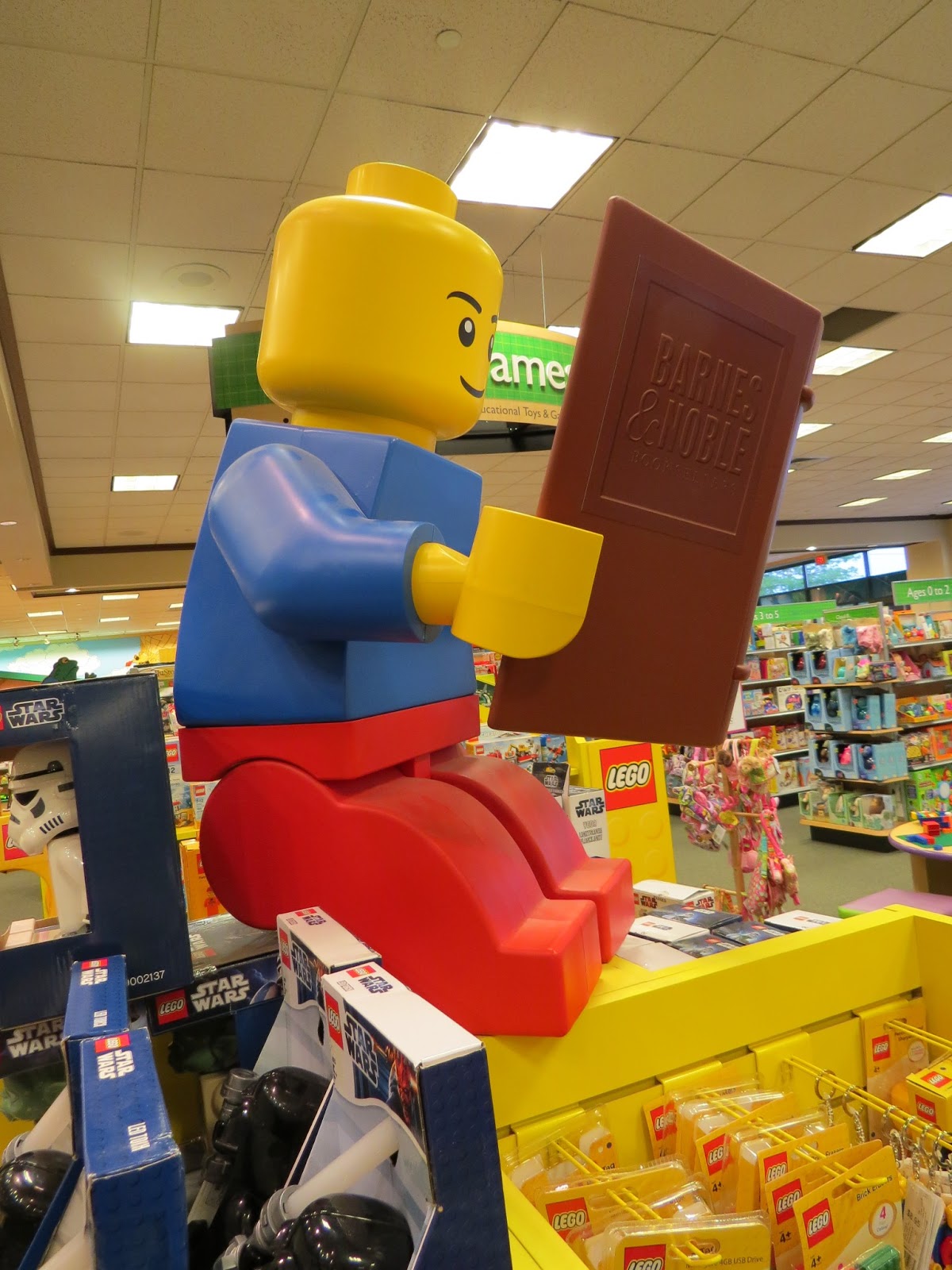 Lensing and Shuttering Lego Man Reading Book at Barnes and Noble