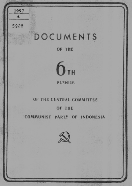 CC PKI (1958) - Documents of 6th Plenum CC PKI