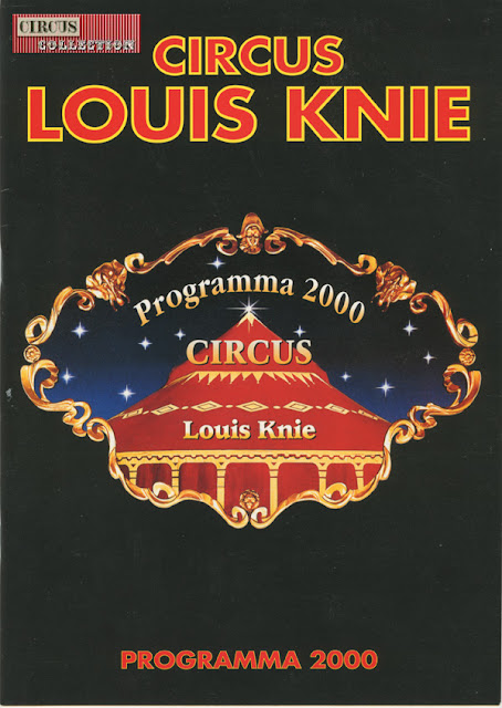 programme papier de la tournée hollandaise du cirque Autrichien Louis Knie 