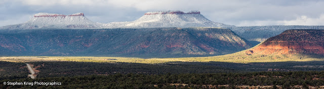 Bears Ears from Highway 261 on Cedar Mesa, San Juan County Utah