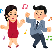 ツイストのイラスト(ダンス)