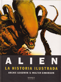 Alien, la historia ilustrada de Goodwin y Simonson. Edita Diábolo