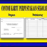Contoh Kartu Perpustakaan Sekolah Siap Cetak