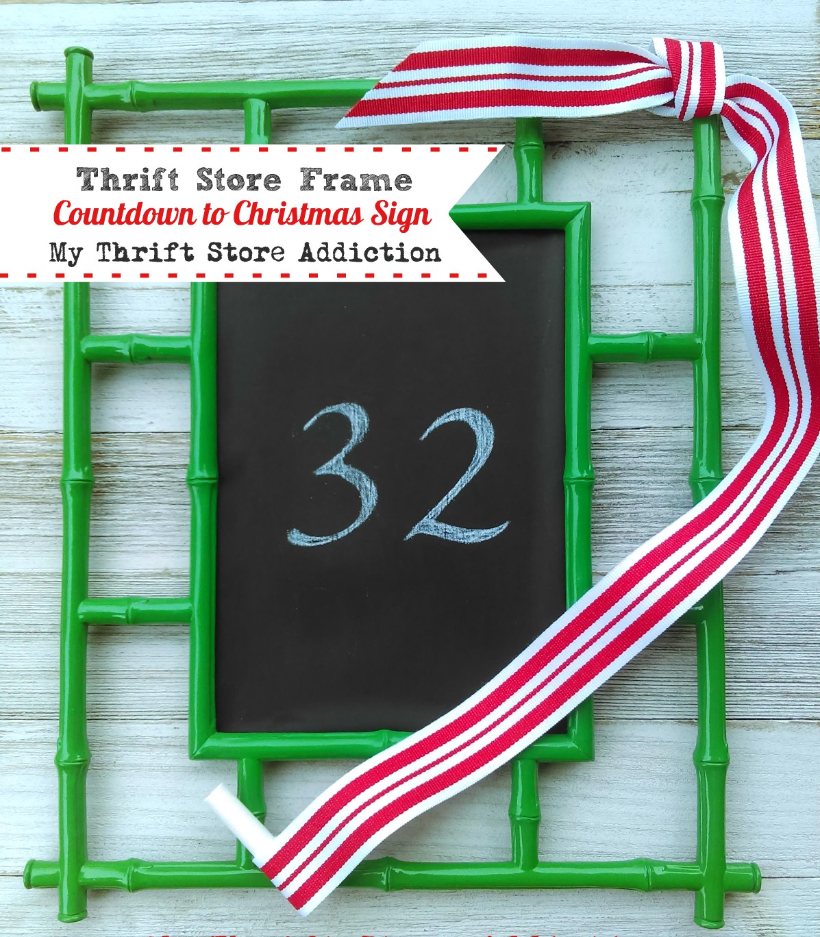 Check out the thrift store find of the week and how I used it to create a quick Christmas craft! thrift store upcycle