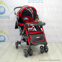 Kereta Bayi Pliko PK268R Grande Rocker - Hadap Depan atau Belakang - Red