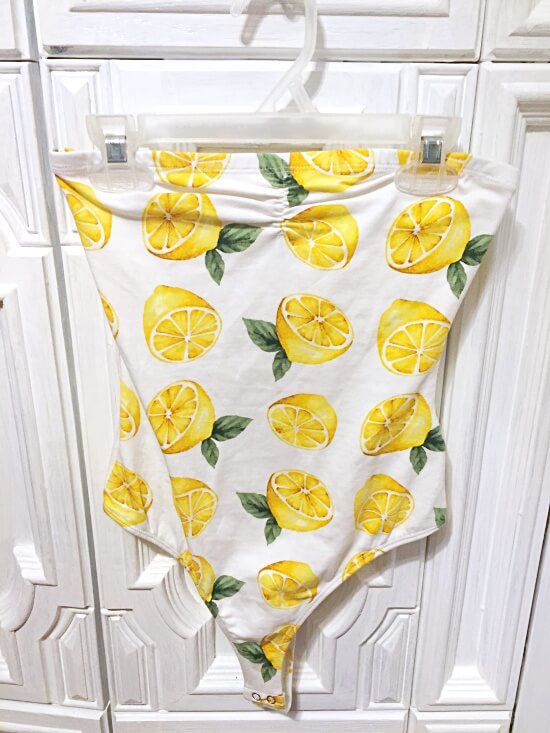 Forever 21 strapless lemon bodysuit Forever 21 strapless lemon bodysuit